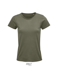 T-Shirt με οργανικό βαμβάκι (Crusader women 03581) χακί